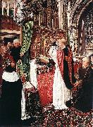 Master of Saint Giles The Mass of St Gilles Spain oil painting artist